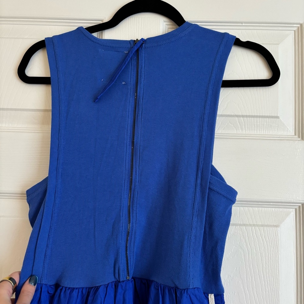 Anthropologie Sleeveless Blue Maxi Dress - Picture 7 of 10